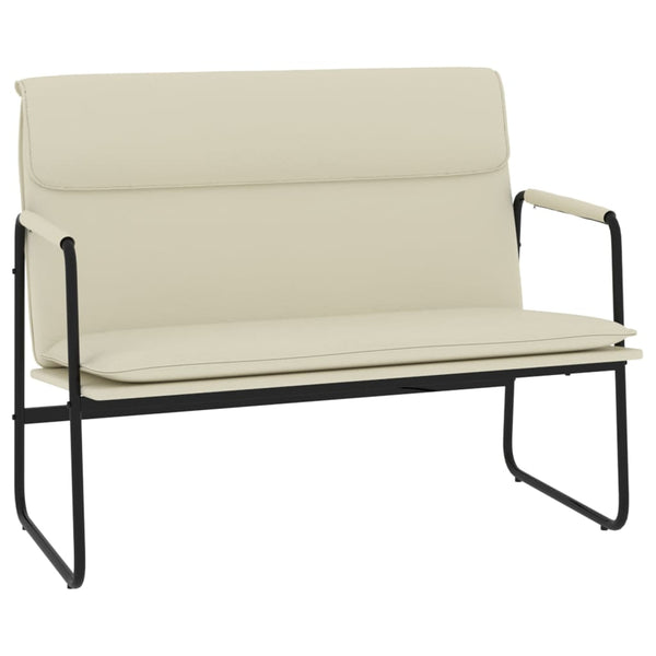 Sitzbank Creme Kunstleder 100 cm