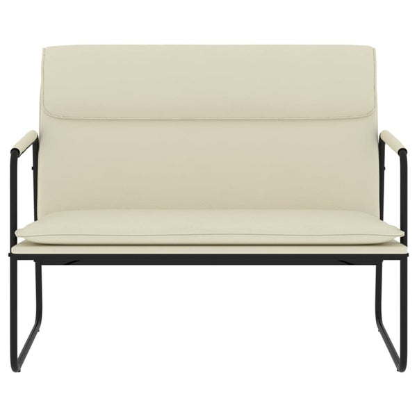 Sitzbank Creme Kunstleder 100 cm
