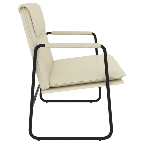 Sitzbank Creme Kunstleder 100 cm