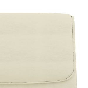 Sitzbank Creme Kunstleder 100 cm