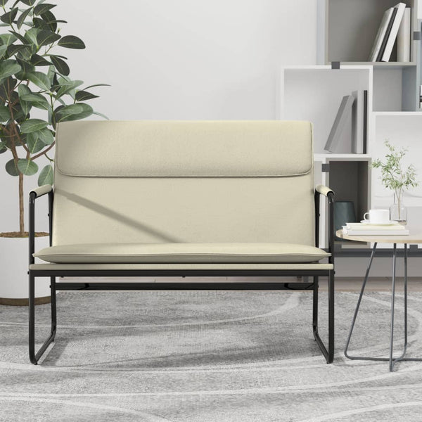 Sitzbank Creme Kunstleder 100 cm