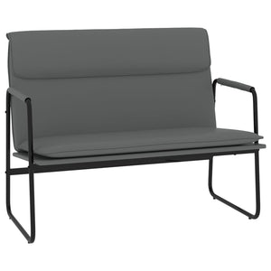 Graue Kunstleder Sitzbank 100 cm