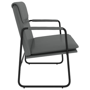 Graue Kunstleder Sitzbank 100 cm