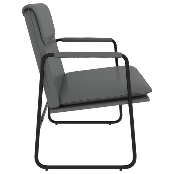 Graue Kunstleder Sitzbank 100 cm