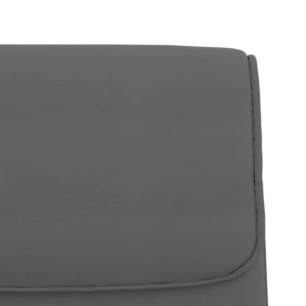 Graue Kunstleder Sitzbank 100 cm