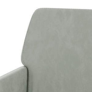 Hellgraue Samt Sitzbank 108 cm