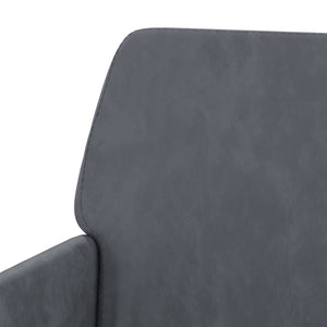 Dunkelgraue Samt Sitzbank 108 cm