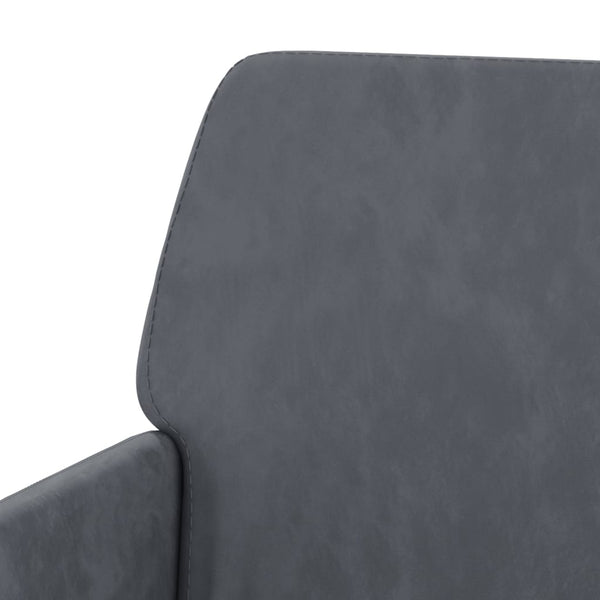 Dunkelgraue Samt Sitzbank 108 cm