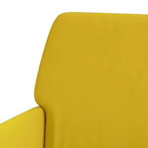 Gelbe Samt Sitzbank 108 cm