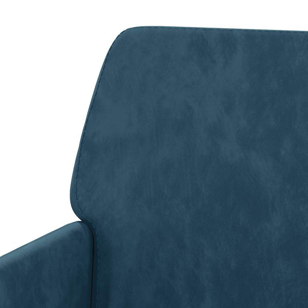 Blaue Samt Sitzbank 108 cm