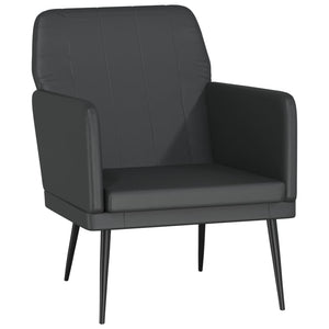 Schwarzer Kunstleder Sessel 61x78x80 cm