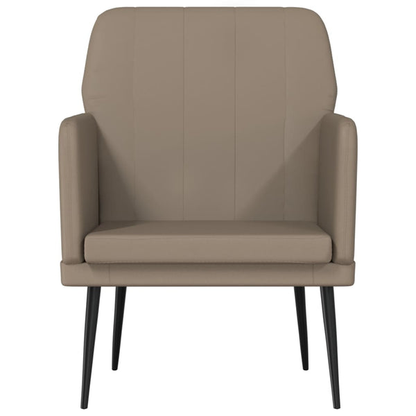 Sessel Cappuccino-Braun Kunstleder 61x78x80 cm