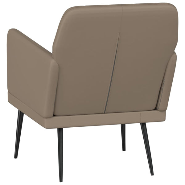 Sessel Cappuccino-Braun Kunstleder 61x78x80 cm