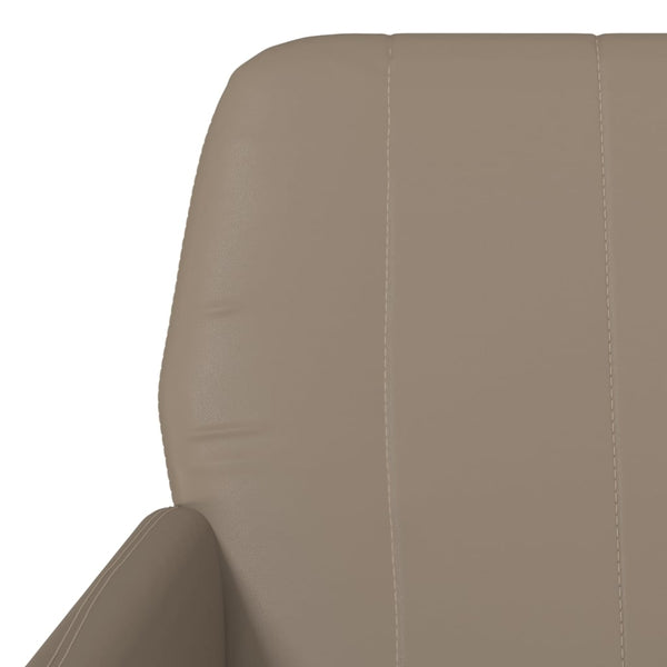 Sessel Cappuccino-Braun Kunstleder 61x78x80 cm