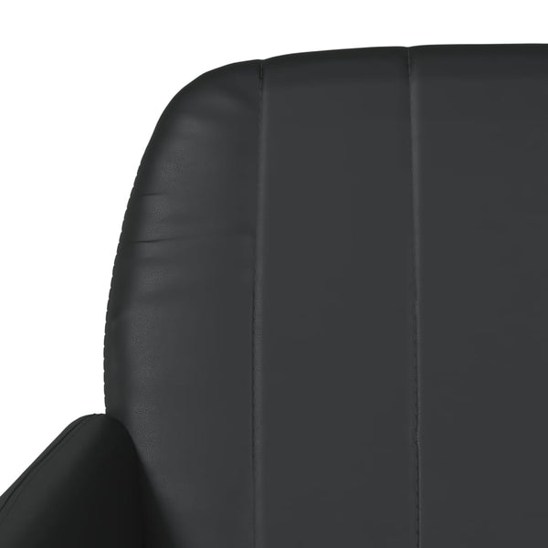 Schwarze Kunstleder Sitzbank 107 cm