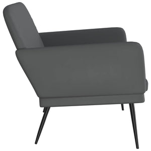Graue Kunstleder Sitzbank 107 cm