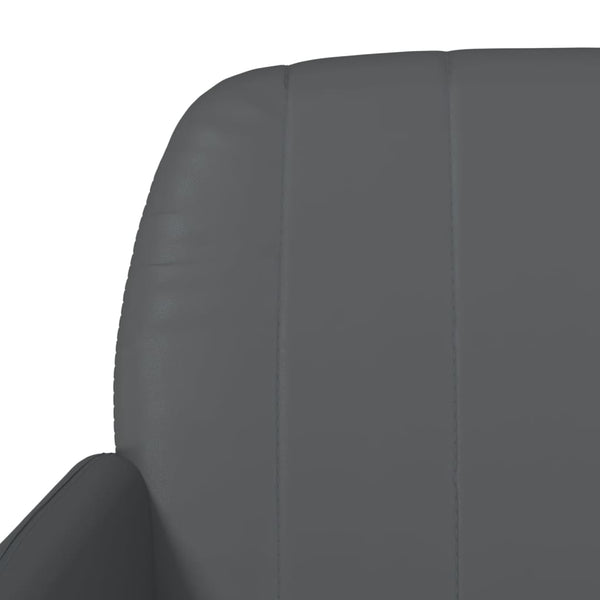 Graue Kunstleder Sitzbank 107 cm