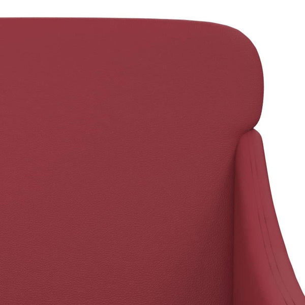 vidaXL Armchair Wine Red 63x76x80 cm Faux Leather
