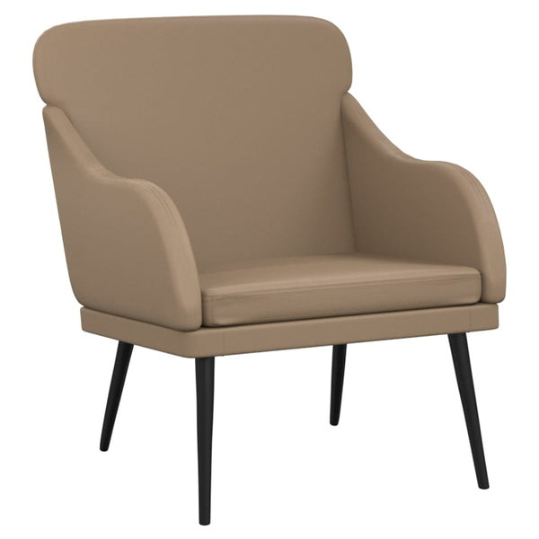 vidaXL Armchair Cappuccino Brown 63x76x80 cm Faux Leather