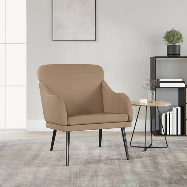 vidaXL Armchair Cappuccino Brown 63x76x80 cm Faux Leather