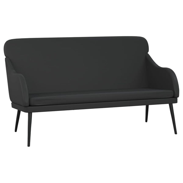 vidaXL Bench Black 110x76x80 cm Faux Leather