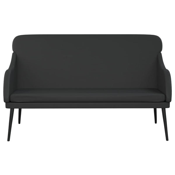 vidaXL Bench Black 110x76x80 cm Faux Leather