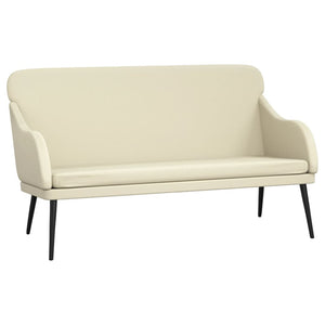 vidaXL Bench Cream 110x76x80 cm Faux Leather