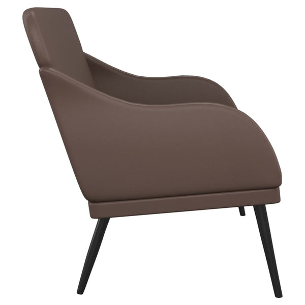 vidaXL Bench Brown 110x76x80 cm Faux Leather