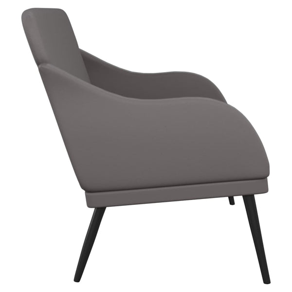 vidaXL Bench Gray 110x76x80 cm Faux Leather