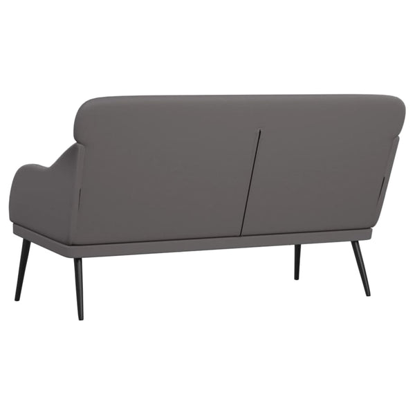 vidaXL Bench Gray 110x76x80 cm Faux Leather