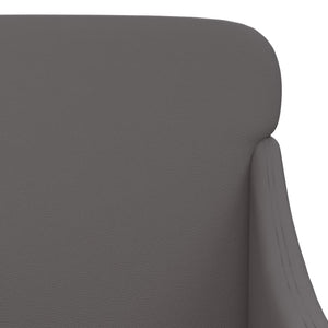 vidaXL Bench Gray 110x76x80 cm Faux Leather