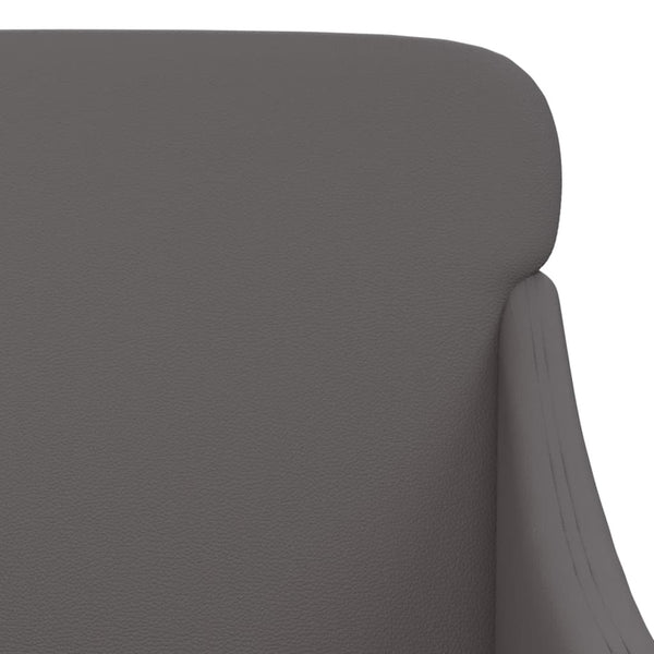 vidaXL Bench Gray 110x76x80 cm Faux Leather