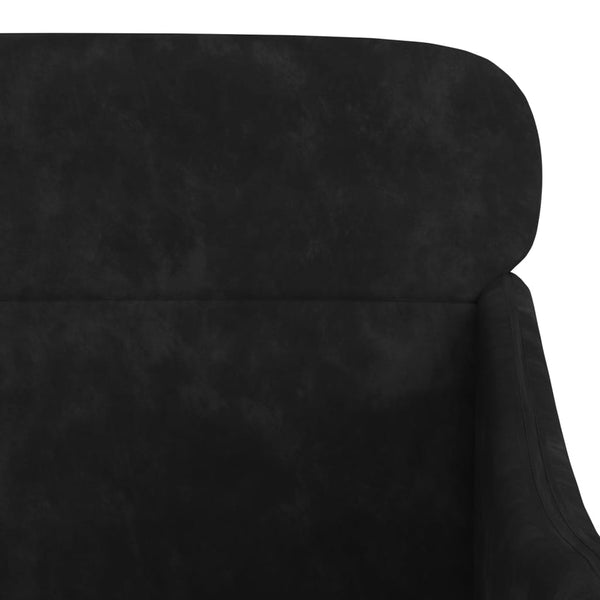 vidaXL Armchair Black 63x76x80 cm Velvet