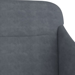 vidaXL Bench Dark Grey 110x76x80 cm Velvet
