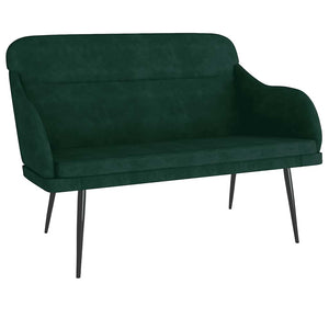 vidaXL Bench Dark Green 110x76x80 cm Velvet