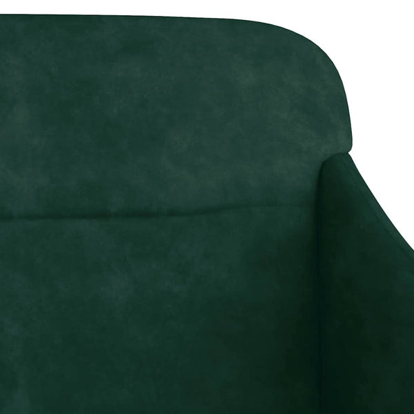 vidaXL Bench Dark Green 110x76x80 cm Velvet