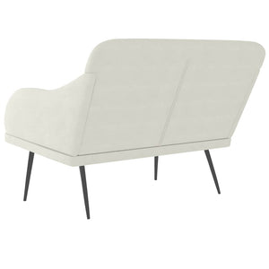vidaXL Bench Cream 110x76x80 cm Velvet