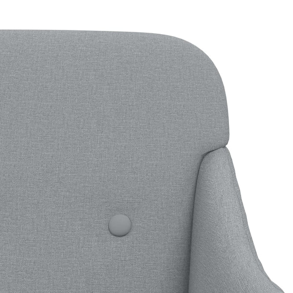 vidaXL Armchair Light Grey 63x76x80 cm Fabric