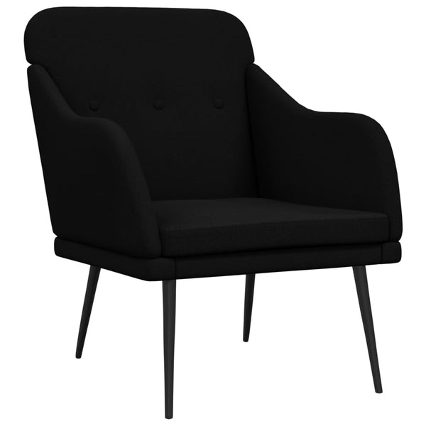 vidaXL Armchair Black 63x76x80 cm Fabric