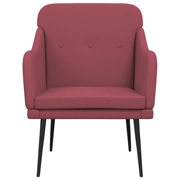 vidaXL Armchair Wine Red 63x76x80 cm Fabric
