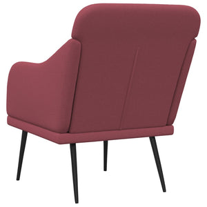vidaXL Armchair Wine Red 63x76x80 cm Fabric