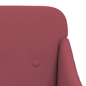 vidaXL Armchair Wine Red 63x76x80 cm Fabric