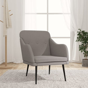 vidaXL Armchair Taupe 63x76x80 cm Fabric