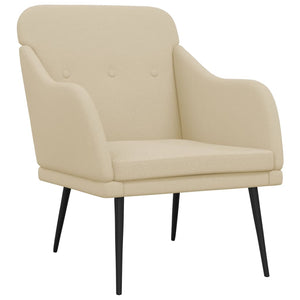 vidaXL Armchair Cream 63x76x80 cm Fabric
