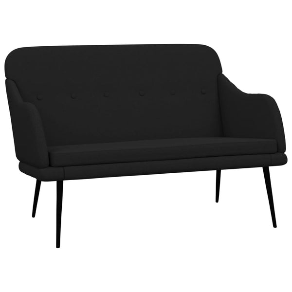 vidaXL Bench Black 110x76x80 cm Fabric