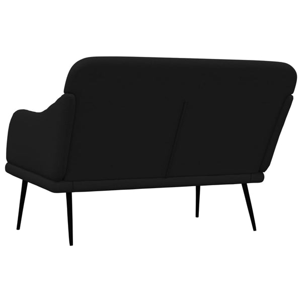 vidaXL Bench Black 110x76x80 cm Fabric
