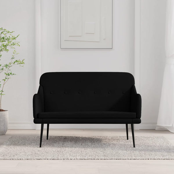 vidaXL Bench Black 110x76x80 cm Fabric
