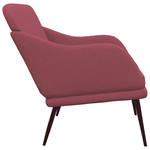 vidaXL Bench Wine Red 110x76x80 cm Fabric
