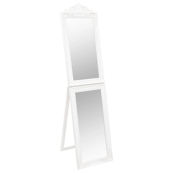 vidaXL Standing Mirror White 40x160 cm