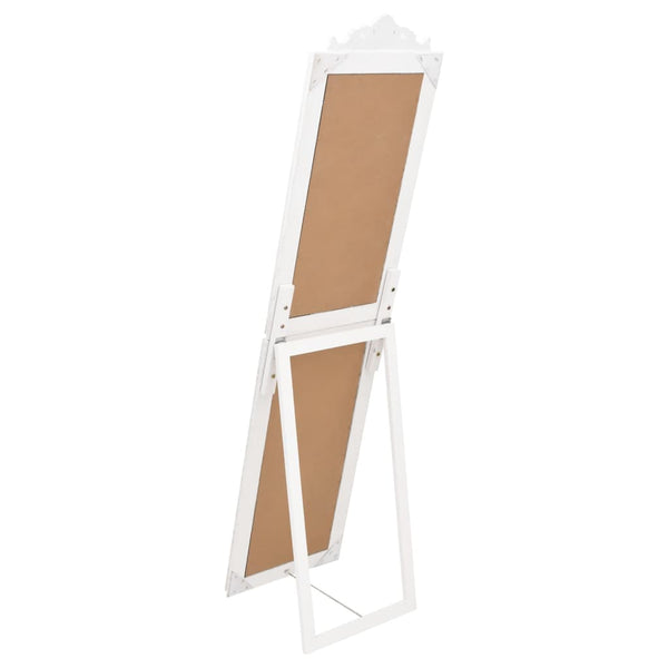vidaXL Standing Mirror White 40x160 cm